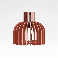Lampe suspendue en tissu à design ajouré, économie d'énergie, blanc chaud 3000K, angle de faisceau de 360° pour la décoration de la maison