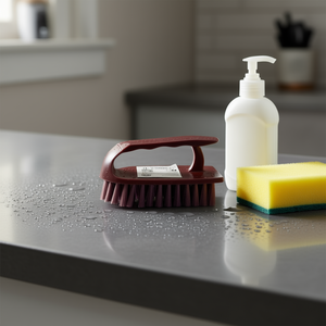 Cepillo de Limpieza de Plástico con Mango de Madera, Uso Doméstico, Cerdas de Nylon y Agarre Ergonómico 14.5x5.5x8cm, Hasta 11.9oz, Marca ZAA AO-3020 - Product Image 2