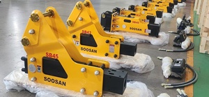 SOOSAN <b>Hydraulic</b> <b>Breaker</b> Sb 43 Side Type with Engine & Motor for 6-9 Ton Excavators and Backhoe Loaders 1 Year Warranty 250kg - Product Image 5