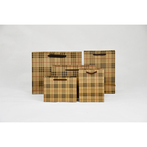 ถุงกระดาษสีชมพูสีขาวเทาดำพร้อมโลโก้ของคุณเอง - Product Image 1