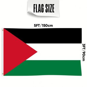 Bandiere della Palestina in Poliestere 68D/100D 3x5ft Personalizzabili, Stile Pennant, Consegna Rapida <span class=keywords><strong>da</strong></span> Fornitore Affidabile - Product Image 3