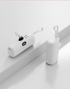 Mini chargeur de téléphone portable portable 5000mAh Type C Entrée/Sortie <span class=keywords><strong>Batterie</strong></span> <span class=keywords><strong>externe</strong></span> Powerbank avec sortie 10W pour <span class=keywords><strong>iPhone</strong></span> - Product Image 2