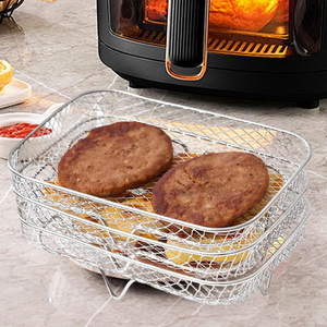 Hot Sell Stainless Steel Cooling Rack Grid Baking Rack Cooking Roasting Grilling Drying <b>Toaster</b> Oven Rack Roasting Rack - Product Image 4
