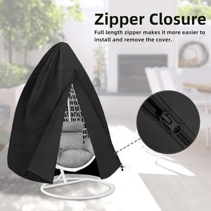 Funda para <span class=keywords><strong>Silla</strong></span> Colgante de Patio, Resistente, Impermeable, Ecológica y Lavable, con Revestimiento Plateado Oxford 210D 420D 600D, con Cierre, OEM Yiwu - Product Image 5