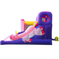Castillo Inflable Pequeño en Oferta, Área de Juegos Interior, Tobogán Inflable, Combinado para Fiestas Infantiles, Jardín de Infancia, Inflable para Exteriores