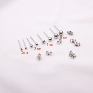 Petites boucles d'oreilles clous en acier inoxydable, version cercle, exquises, simples, rondes, élégantes, lisses, accessoires - Product Image 1