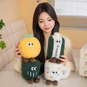 <span class=keywords><strong>Desayuno</strong></span> Juguetes de peluche Tazas de café de felpa Bollos de piña Cartones de leche <span class=keywords><strong>con</strong></span> varias partículas perfumadas Técnicas lavadas - Product Image 5
