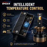 Bombilla LED para Faros Delanteros DGLS Ai90 con Control por Aplicación, 5.0, CCT Ajustable de 3000K-8000K, Lámpara para Automóvil