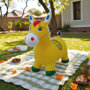 Jouets gonflables pour enfants en PVC bon marché personnalisés, vache, animal, certifié EN71, conforme à la norme CE, 62x49x27cm - Product Image 3