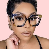 Lunettes de lecture unisexes tendance avec monture PC carrée, style hip-hop rétro, anti-lumière bleue, montures optiques personnalisées pour l'extérieur