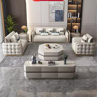 Luxus American White Leder 3-Sitzer Schnitt Couch Wohnzimmer Möbel Chesterfield Sofa Set Designer neues Sofa zu verkaufen