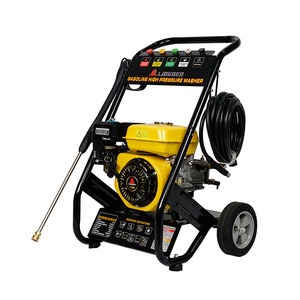 Lingben High Pressure Gasoline <b>Washer</b> 170Bar Self Priming Cold Water <b>Car</b> Wash Machine With Trolley And 8m Hose - Product Image 3