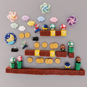 Imanes de Refrigerador 3D de Poliresina con Diseño Tradicional de Arcoíris en la Nube, Resistentes al Agua, Duraderos, Estilo de Dibujos Animados de <span class=keywords><strong>Mario</strong></span>, Decoración de Cocina - Product Image 4