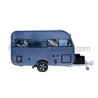 Nouvelle mini caravane de camping tout-terrain avec intérieur modulaire, rangement intelligent, petite caravane hybride de voyage avec emballage