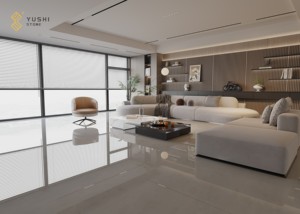 Yushi ARAN trắng hoàng gia màu be kem mặt trăng phiến đá cẩm thạch đánh bóng tự nhiên ARAN Trắng thêm đá cẩm thạch cho biệt thự sàn tường - Product Image 6