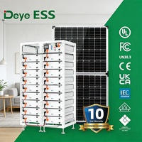 Sistem Penyimpanan Energi Baterai Surya LiFePO4 Deye 51.2V 100Ah High Cycle High Voltage untuk Rumah Tangga, Rak Terpasang, 15kWh 20kWh 30kWh