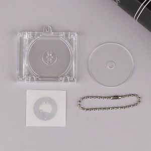 Wholesale Acrylic CD Keychain Mini DVD Holder Key <b>Ring</b> DIY <b>Blank</b> Album with Custom Logo NFC for Idol Music - Product Image 5