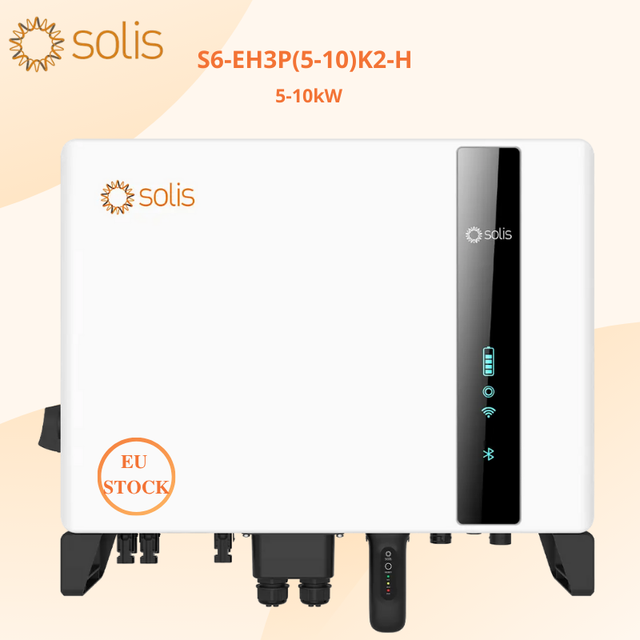 Europe Solis Solar Inverters Hybrid High Voltage 5KW 6KW 8KW 10KW Three Phase Home Energy Storage Inverter S6-EH3P(5-10)K2-H
