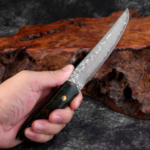 67 lớp Damascus thép tiện ích dao Nhật Bản VG10 lõi thép bít tết dao nhà bếp công cụ cắt với xách tay da bò vỏ bọc - Product Image 5