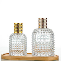 Flacon de parfum en verre sur mesure 30ml 50ml 100ml, flacon vide transparent pour diffuseur à bâtonnets, pour parfum d'ambiance et eau de Cologne