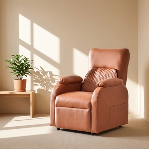 <span class=keywords><strong>Fauteuil</strong></span> de massage électrique <span class=keywords><strong>moderne</strong></span> en cuir écologique avec structure en bois massif et 4 têtes de massage pour salon - Product Image 2