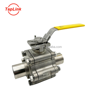 Taplink CF8/CF8M Vanne à boisseau sphérique haute pression manuelle 1/2 ''3/4'' en acier inoxydable Soudage complet Application générale pour le gaz - Product Image 5