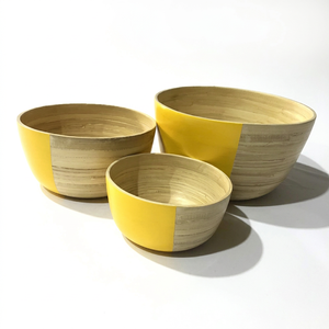 Venta al por Mayor de Tazones de Bambú Ecológicos de Alta Calidad, Lavables, Estilo Rústico, Personalizables para Regalos, Hechos en Vietnam, Eco2go - Product Image 1