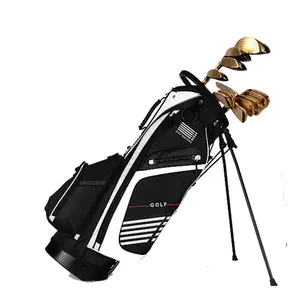 Peso leve sacos de golfe personalizados para homens Nylon Golf Stand Bag