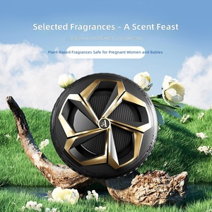 Creative Light-Sensitive Solar-Powered Rotating Smart <strong>Car</strong> Perfume <strong>Diffuser</strong> Ceramic Center Console Solid Fragrance Ornament - Product Image 2