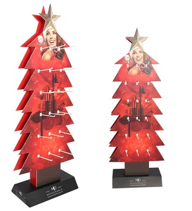 Giáng Sinh Cây Hiển Thị Giá Cả Cạnh Tranh Với Chất Lượng Cao Siêu Thị Giấy POS Hiển Thị Với Hook - Product Image 4