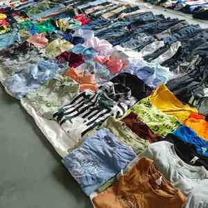 SH07 Vente <span class=keywords><strong>en</strong></span> gros d'été de vêtements d'occasion mixtes pour hommes et femmes, jeans, robes et jupes de seconde main de haute qualité - Product Image 3