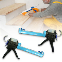 Pistola de calafateo manual de alta calidad de 600 ml con aguja, pistola de sellador de silicona de grado DIY