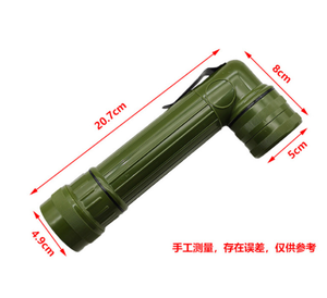 DF Definite Outdoor GPS Sports Olive Green L Shape <b>Hook</b> Map Reading Flashlight with <b>Clips</b> - Product Image 1