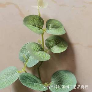 Bouquet de fleurs artificielles en feuilles d'eucalyptus Zishan, décoration verte pour arrangements floraux à la maison - Product Image 2
