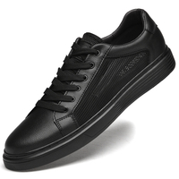 Chaussures en cuir véritable pour hommes, chaussures décontractées de créateur italien, chaussures plates classiques pour le skateboard en plein air, baskets antidérapantes, chaussures de sport pour la marche