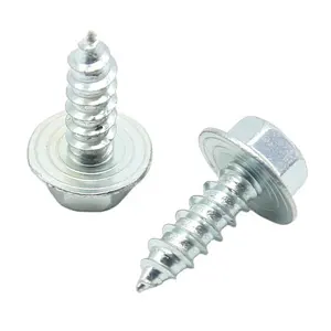 China Wholesale Galvanised Metal External Hexagon Flange Self Drilling Screw With EPDM Washers Screw