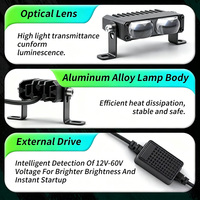 Nuevas Luces LED de 12V para Motocicletas y Cuatrimotos JHS - Luces Auxiliares de Proyección