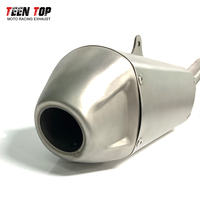 Échappement à enfiler avec DB Killer pour Kawasaki KX250 2021 + système d'échappement à enfiler modifié pour moto
