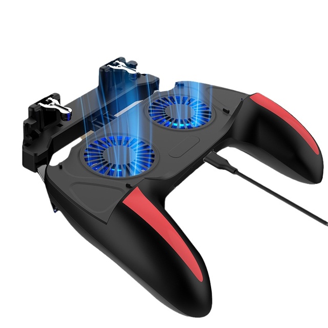 New Products Portable Dual Cooling Fan Eating Chicken Artifact Handheld Game Console Controller With Power Bank