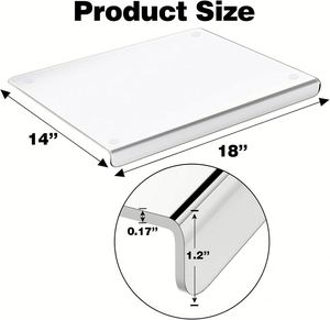 Custom Logo Eco-Friendly <b>Plastic</b> Rectangle Multifunctional Cutting Board Dishwasher Safe Flexible Sink Counter Chopping <b>Block</b> - Product Image 2