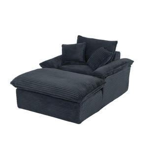 Canapé sectionnel modulable en velours côtelé 1 place, design chaise longue, luxueux et confortable, pour salon, bureau, ensemble de meubles de maison - Product Image 6