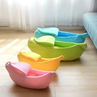 Lit pour animaux de compagnie personnalisable pour petits et moyens chiens et chats, style moderne, en nylon écologique, confortable, pour un sommeil profond, avec motif uni