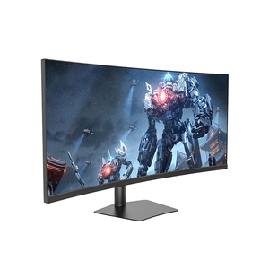 หน้าจอโค้ง 37.5 ''จอภาพเล่นเกม 100 144Hz ตัวเลือกหน้าจอเกมรีเฟรชสูง