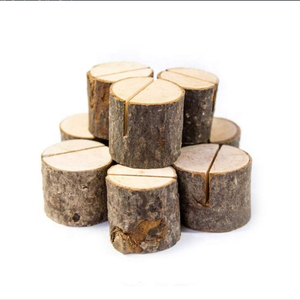 Support de numéros de table en bois rustique, base en bois, support de nom de table de mariage, support de <span class=keywords><strong>photo</strong></span> en bois pour décoration de fête - Product Image 1