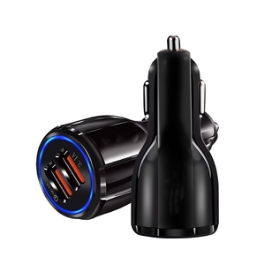 Adaptor pengisi daya mobil 2 <span class=keywords><strong>USB</strong></span> PD36w, pengisian cepat QC3.0 Kepala pengisi daya <span class=keywords><strong>Usb</strong></span> portabel