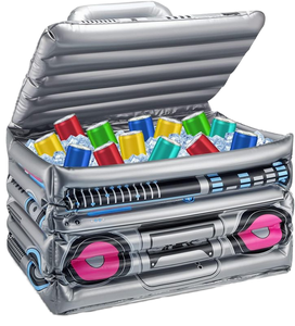 Glacière portable pliable et gonflable pour boissons, design flottant estival, idéale pour le camping en extérieur, fonctionnelle pour le stockage des aliments - Product Image 1