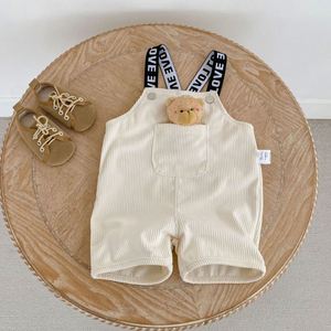 OEM ODM 0-3 jaar oude baby corduroy rugzak korte broeken Koreaanse versie van kinderbroeken groothandel babykleding - Product Image 3