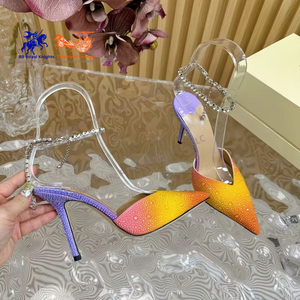 Jimmys Chos Nouvelle chaussure officielle à talons hauts de style mariage de haute qualité pour femmes avec plateforme à bout pointu Élément de mode - Product Image 1