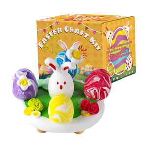 An toàn & không độc hại không khí khô đất sét Kit DIY phục sinh mô hình đất sét Sáng Tạo Hàng thủ công đồ chơi cho trẻ em 3 + năm tuổi quà tặng cho bé trai & bé gái - Product Image 4