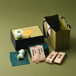 Moji New Boat Festival Covered <b>Bowl</b> Tea Set Business Gift Box Home Gift New <b>Chinese</b> Kung Fu Tea Set - Product Image 3
